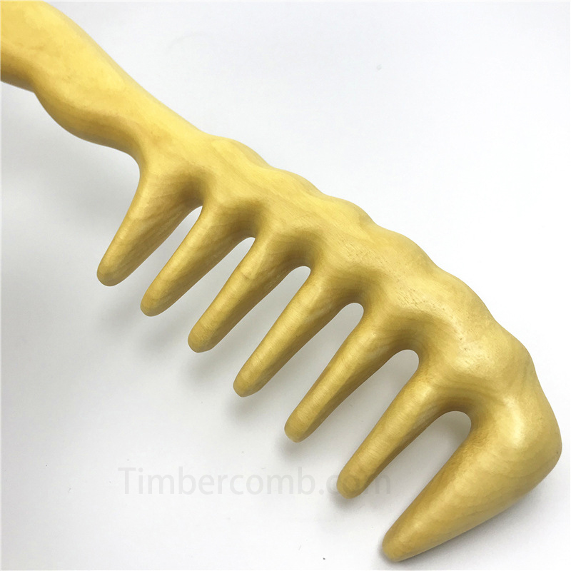 つげ木製マッサージ櫛