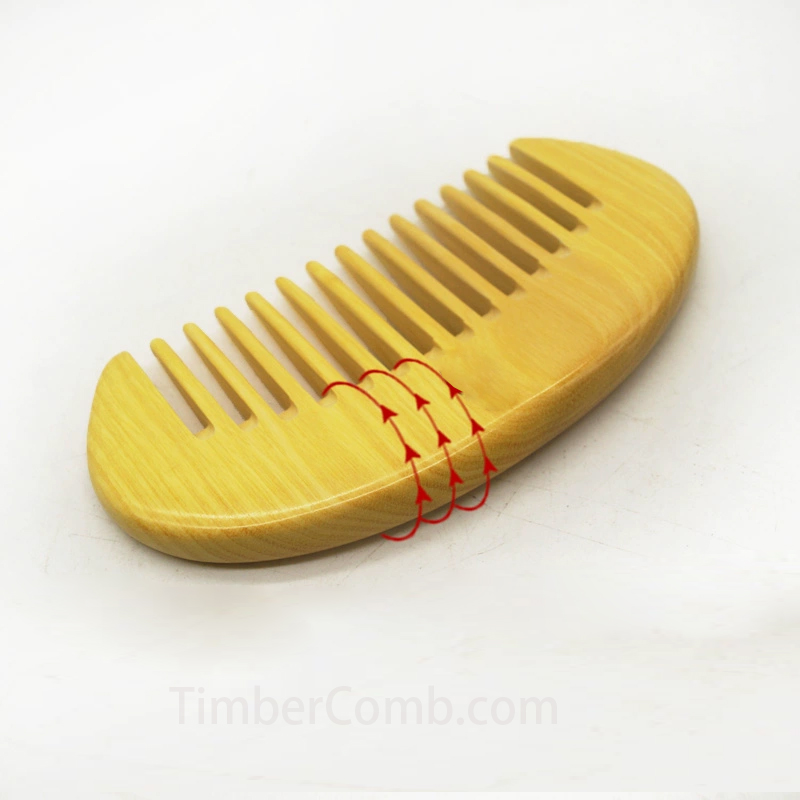 つげ櫛マッサージ経絡太歯女性専用頭部家庭用頭皮ケアプレゼント天然櫛誕生日プレゼント-木彫り高級人気専門店
