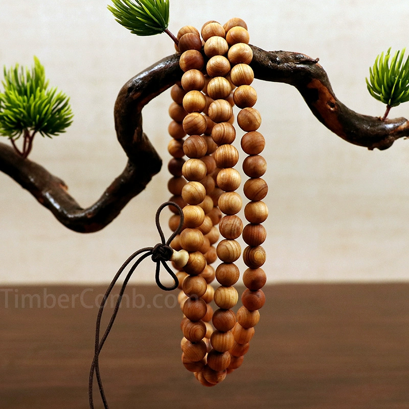 崖柏木工芸品 8mm 108玉 仏珠ブレスレット 車のシフトレバービーズ 男女兼用携帯用手遊びアクセサリー-木彫り高級人気専門店