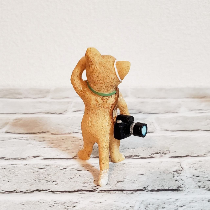 猫の置物 取材withマスク 飾り インテリア飾り可愛い 幸運 招き卓上置物インテリア 雑貨 小物