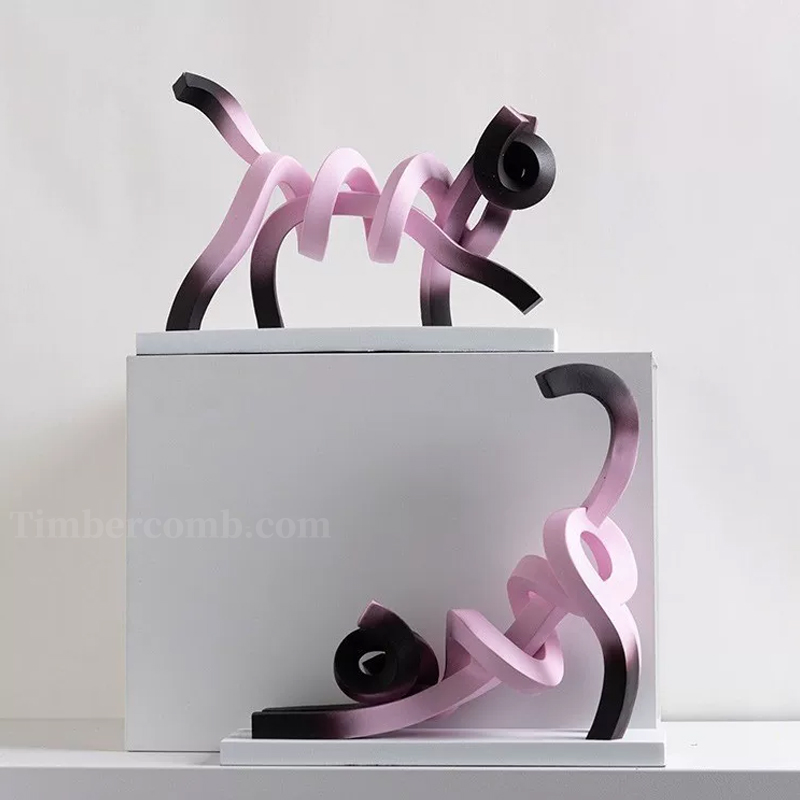 猫の置物モダンでシンプルな抽象デザインリビング・寝室・子供部屋・玄関対応インテリア装飾品