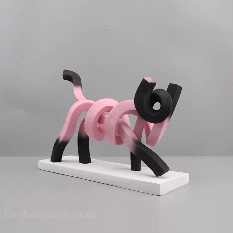 猫の置物モダンでシンプルな抽象デザインリビング・寝室・子供部屋・玄関対応インテリア装飾品