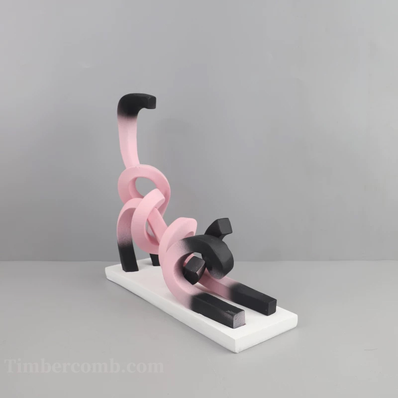 猫の置物モダンでシンプルな抽象デザインリビング・寝室・子供部屋・玄関対応インテリア装飾品