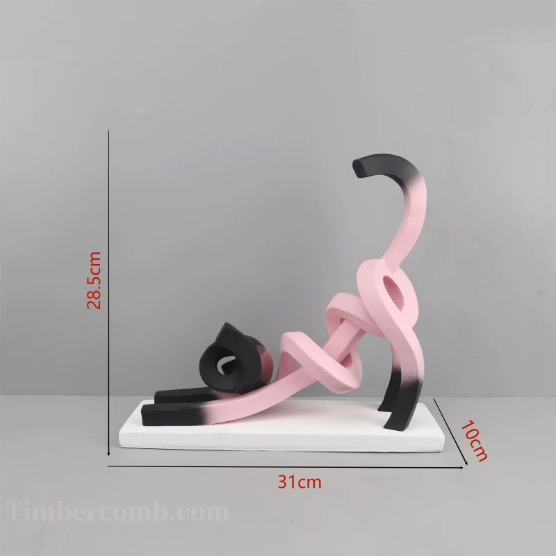 猫の置物モダンでシンプルな抽象デザインリビング・寝室・子供部屋・玄関対応インテリア装飾品