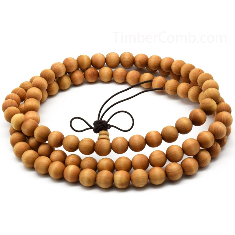 ヒノキ 男性用女性用ブレスレット 油分が高いヤーバイ念珠 本場の生薬のにおい付き 腕輪の数珠 天然素材-木彫り高級人気専門店