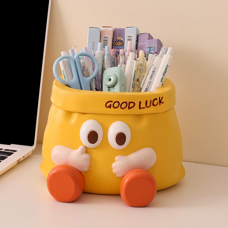 筆立ての置物ユニーク 大容量 ペンスタンド 女性 誕生日 プレゼント オフィス デスク 収納 インテリア