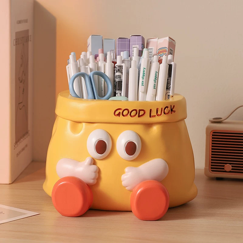 筆立ての置物ユニーク 大容量 ペンスタンド 女性 誕生日 プレゼント オフィス デスク 収納 インテリア