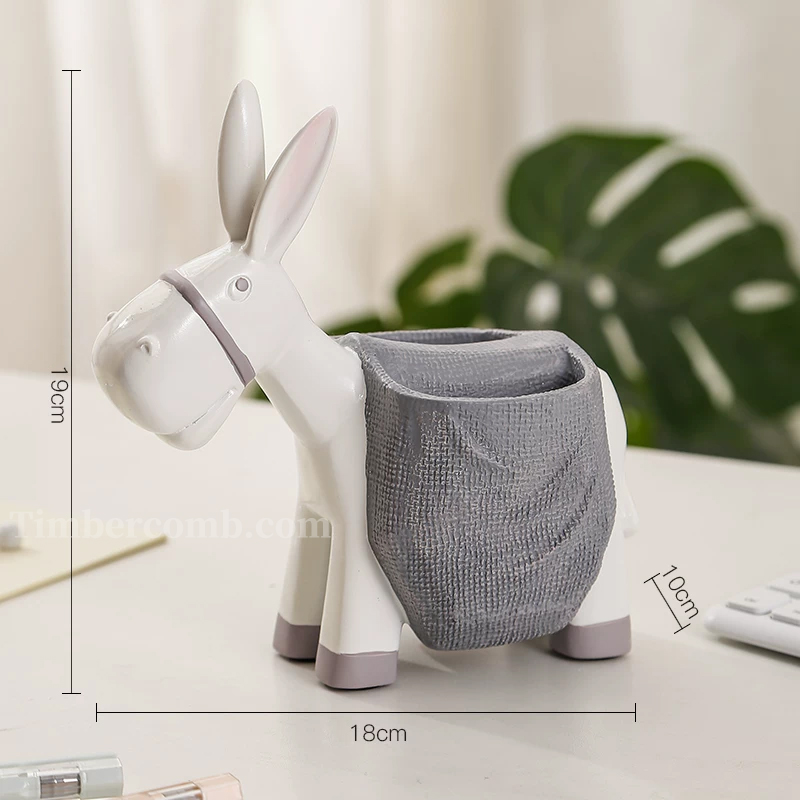 ペン立て収納飾り オフィス・書斎用 かわいいデスクアイテム オリジナルPCデスク装飾