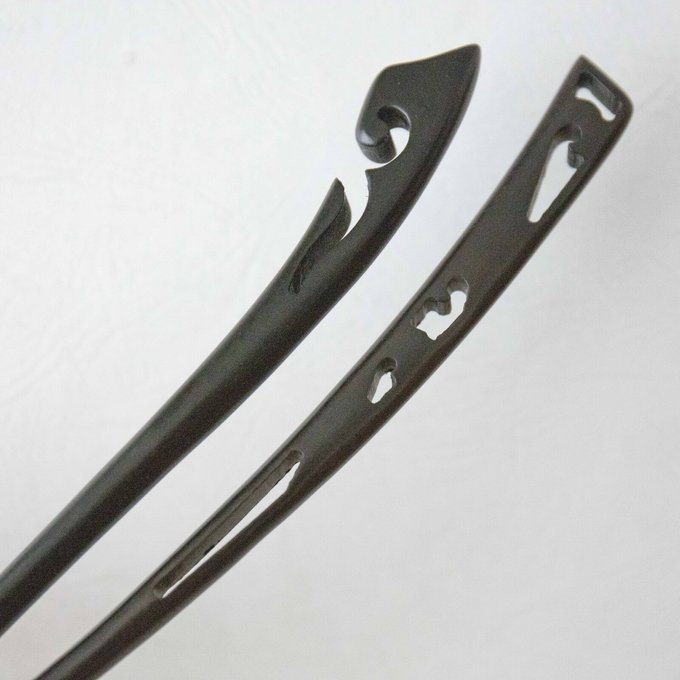 黒檀木のかんざし高級木材 檀木 1本かんざし 簪 シンプル 黒檀木