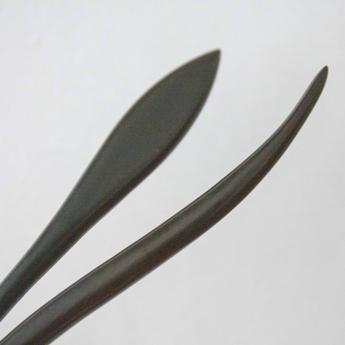 黒檀木のかんざし高級木材 檀木 1本かんざし 簪 シンプル 黒檀木