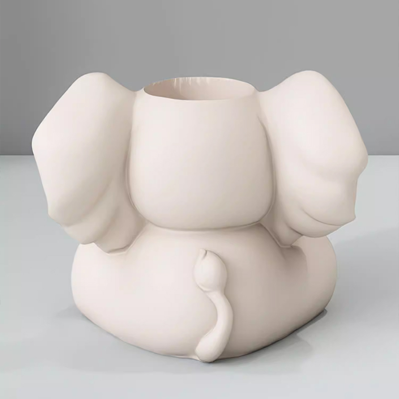 象のペン立て置物/収納ボール - オフィスデスク・子供部屋のインテリア・誕生日ギフト