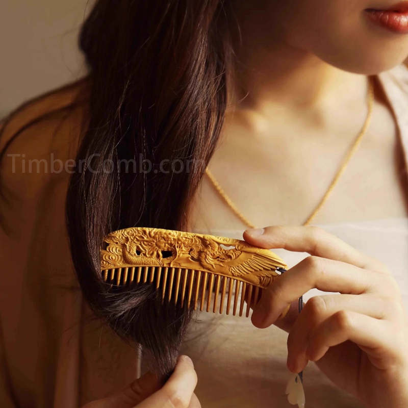 ゆうみ　廣島つげ櫛　約12cm 木箱付き ゆうみ様専用 廣島つげ櫛 約12cm 木箱付き