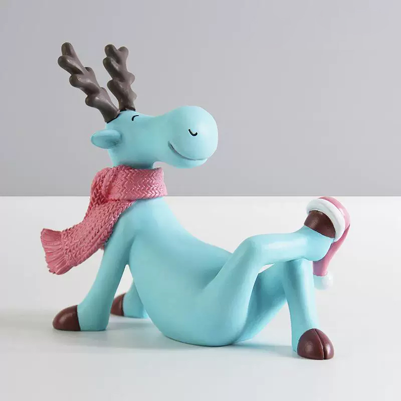 鹿の置物 創造的で高級感のある工芸品、リビング用テレビ台・花台・展示キャビネット・装飾小物