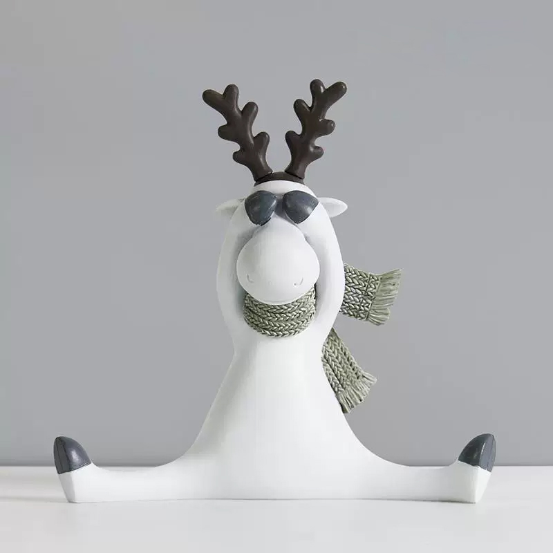 鹿の置物 創造的で高級感のある工芸品、リビング用テレビ台・花台・展示キャビネット・装飾小物