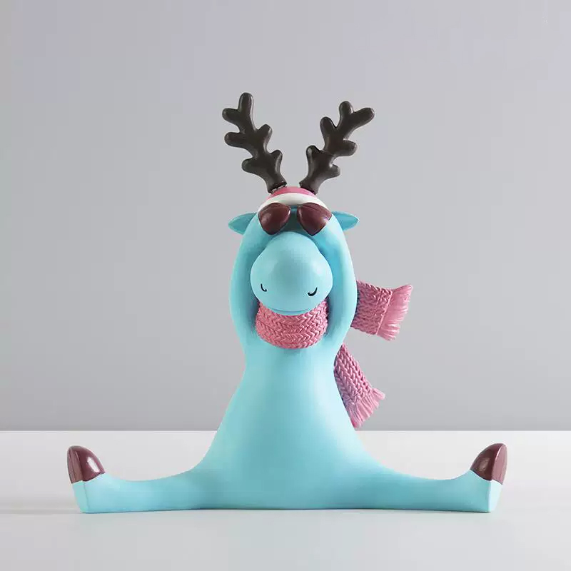 鹿の置物 創造的で高級感のある工芸品、リビング用テレビ台・花台・展示キャビネット・装飾小物