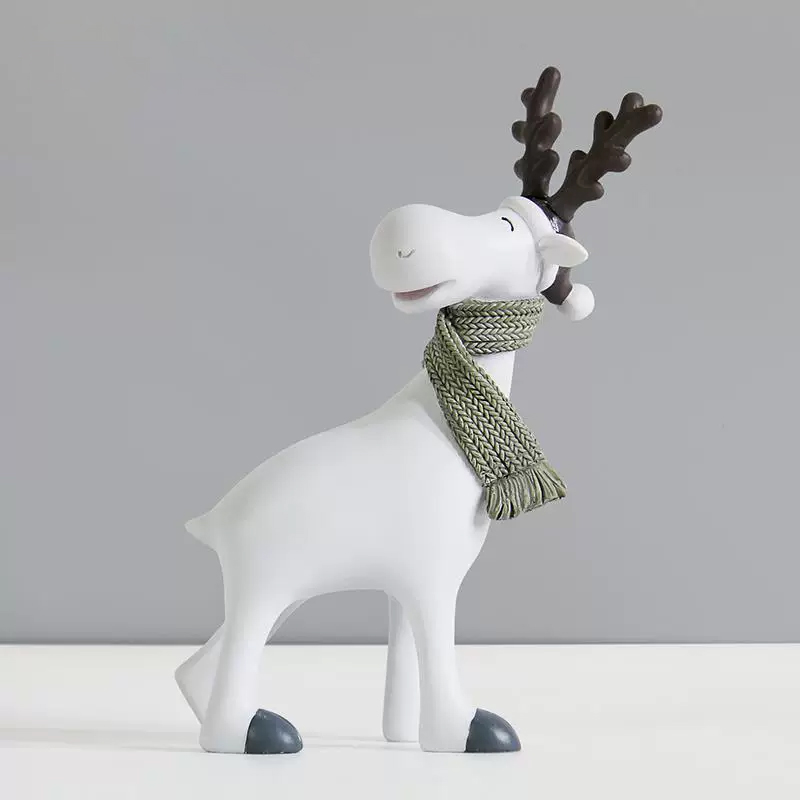 鹿の置物 創造的で高級感のある工芸品、リビング用テレビ台・花台・展示キャビネット・装飾小物