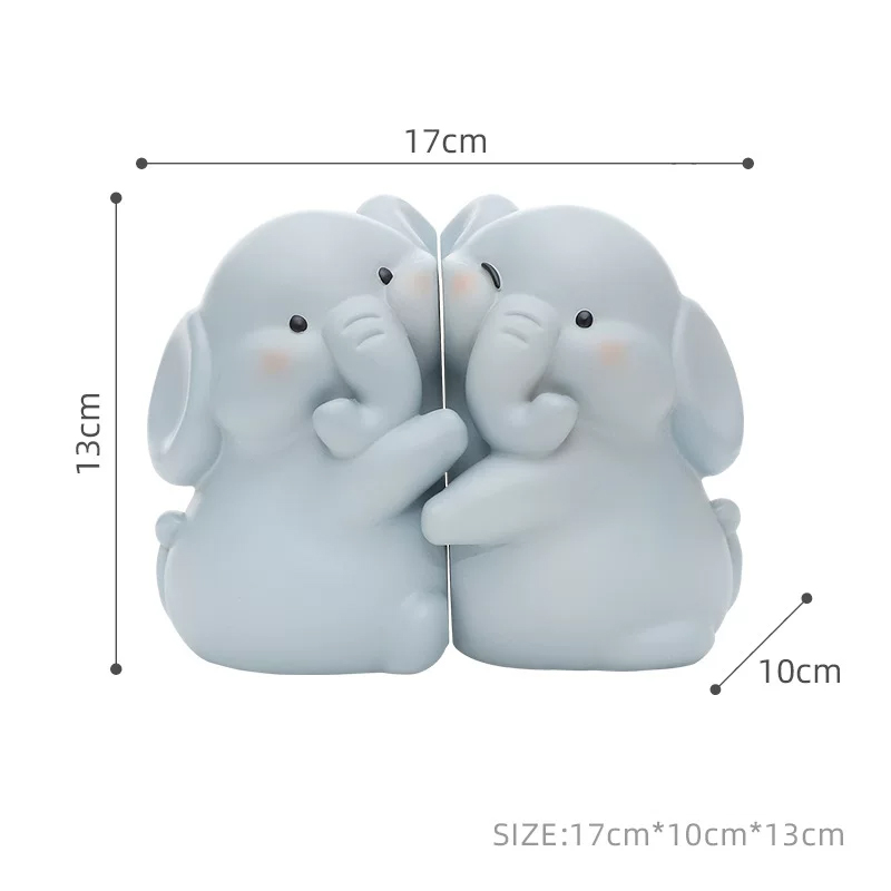 ブックエンド ハグするアヒル 樹脂置物 本立て かわいい 小さな黄色いアヒル装飾 デスク/棚のインテリアに ギフトにも癒し