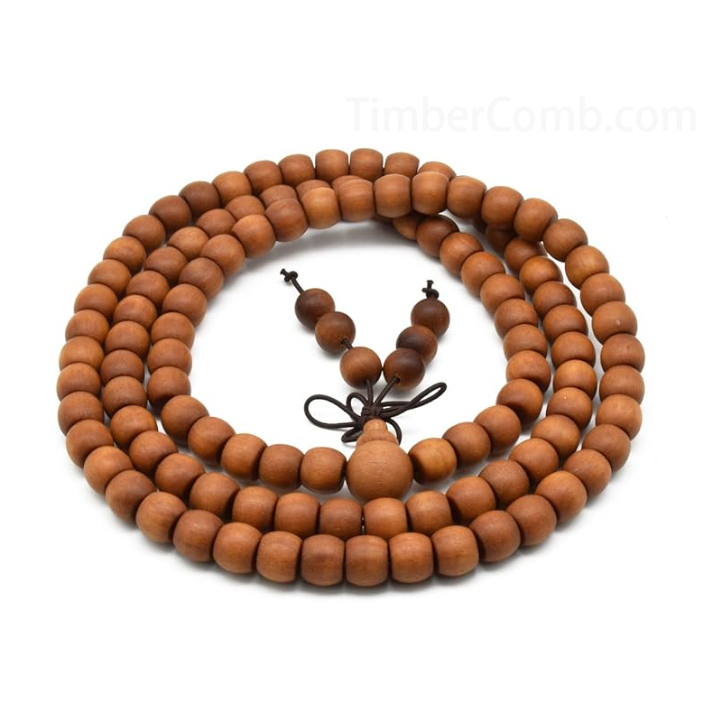 心を込めて選ぶインドネシアチーク インド産ビャクダン数珠 男女性用ブレスレット 腕輪念珠 モダンなブレスレット 木の質腕輪-木彫り高級人気専門店