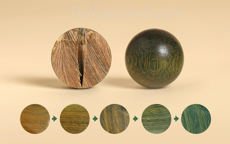 緑檀の数珠ブレスレット