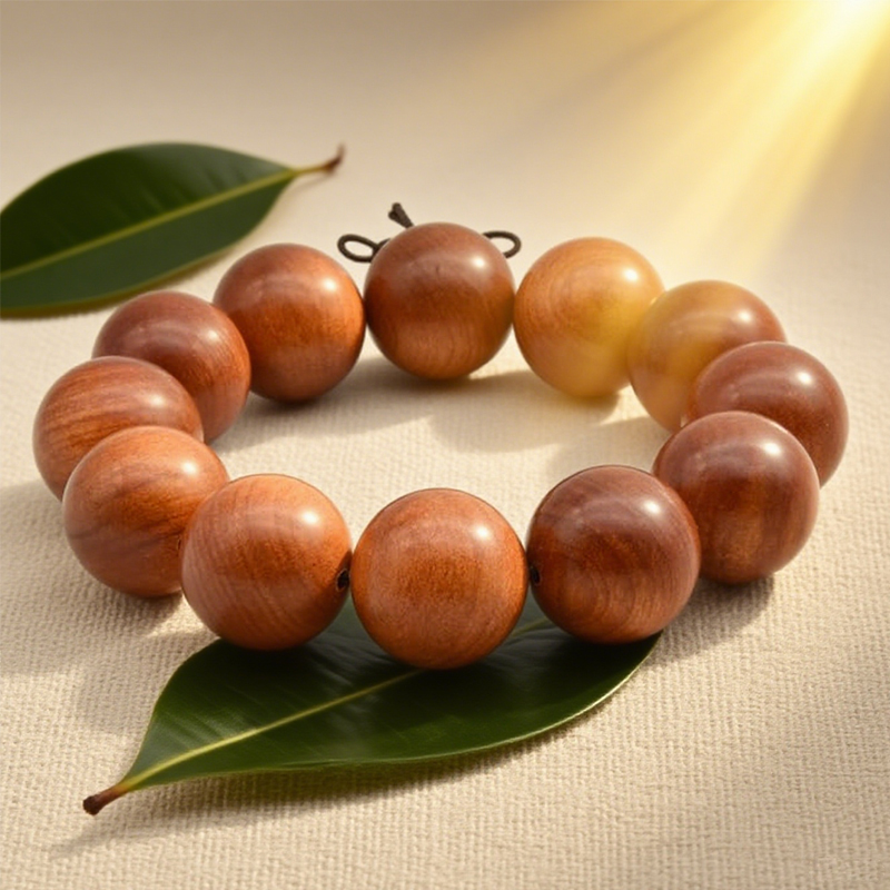 天然 ブラッド ドラゴン 木製 仏教 祈り ビーズ ブレスレット ネックレス レッド アガシス キングオブウッド マーラービーズ, 20mm 数珠ブレスレット