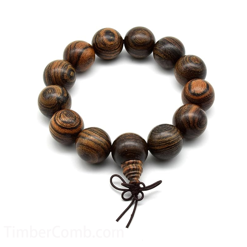 天然タイガーウッド マーラ ビーズ 仏教徒用ブレスレット リンク 手首 ネックレス チェーン ビーズ ユニセックス-木彫り高級人気専門店