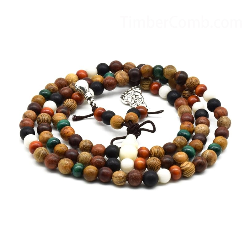 天然多宝木数珠念珠ブレスレット男性用女性用 人気な腕輪ブレスレット いろいろな色 檀木の念珠-木彫り高級人気専門店
