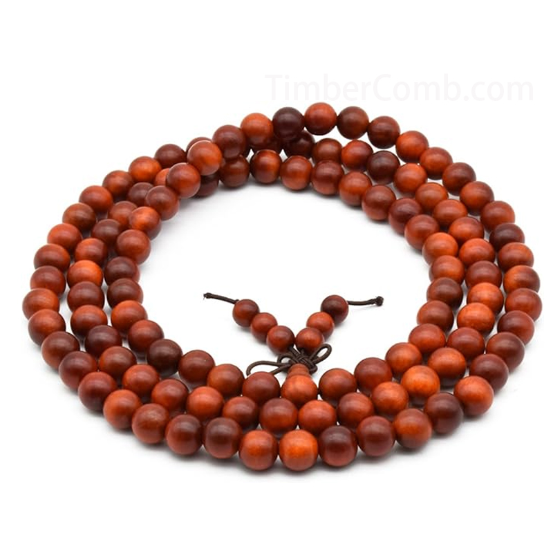 インドネシア産天然木血龍の木腕輪 男性用女性用ブレスレット 開光帝王血龍木の木の質念珠 高貴で優雅な念珠-木彫り高級人気専門店