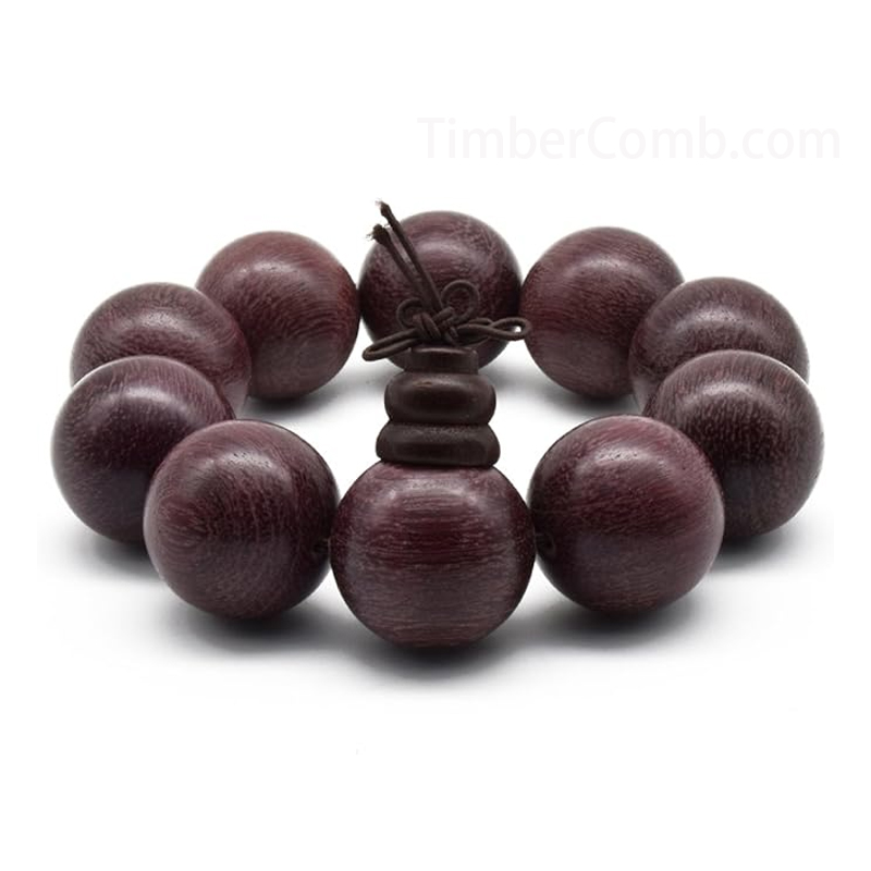 天然木精工パープルハート 女性用男性用数珠 木製 仏具 精品念珠 おしゃれ 手作り腕輪のブレスレット-木彫り高級人気専門店