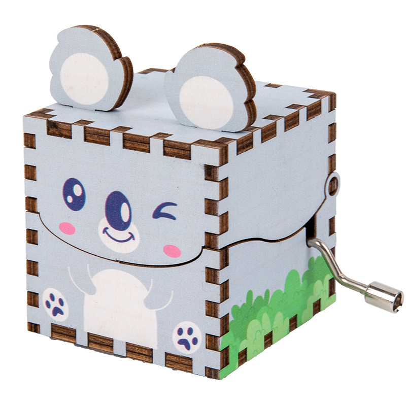 木製 オルゴール 動物シリーズ  手回しオルゴール 木製おもちゃ DIYキット 音楽ボックス 贈り物 誕生日 プレゼント