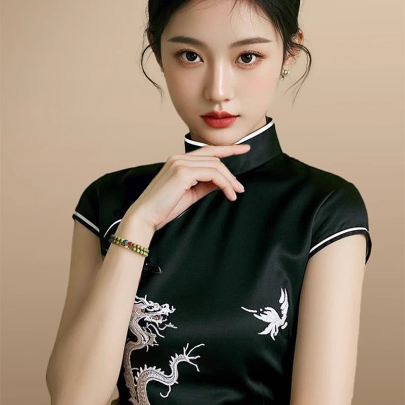 緑檀木ブレスレット 天然木 6mm 赤瑪瑙 蓮の花 二重 数珠ブレスレット 女性用 レディース お守り