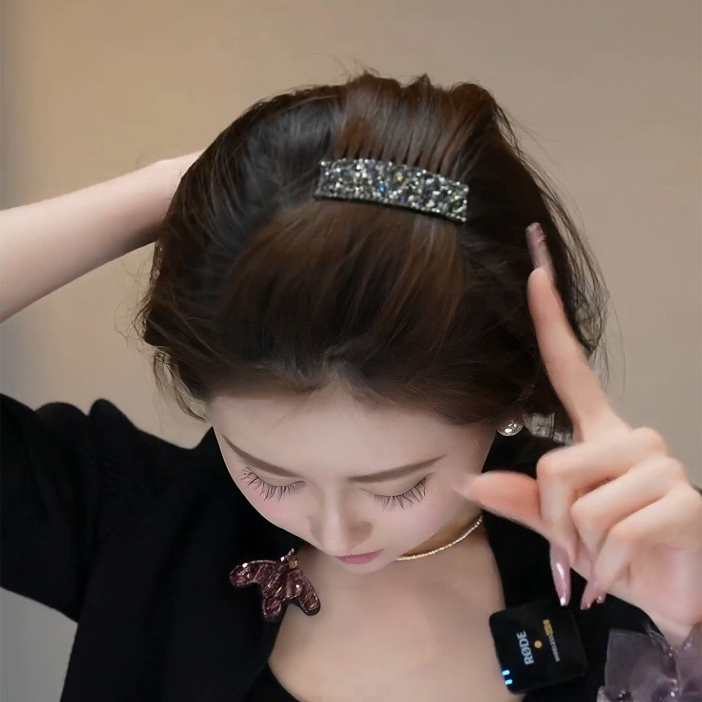 夜会巻きコーム かんざし ラインストーン レディース 簪 コーム 髪飾り 韓国風 成人式 着物 結婚式