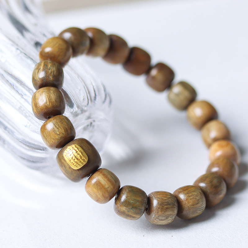 数珠 ブレスレット 緑檀 仏教 念珠 りょくだん 10mm グリーン 木製  