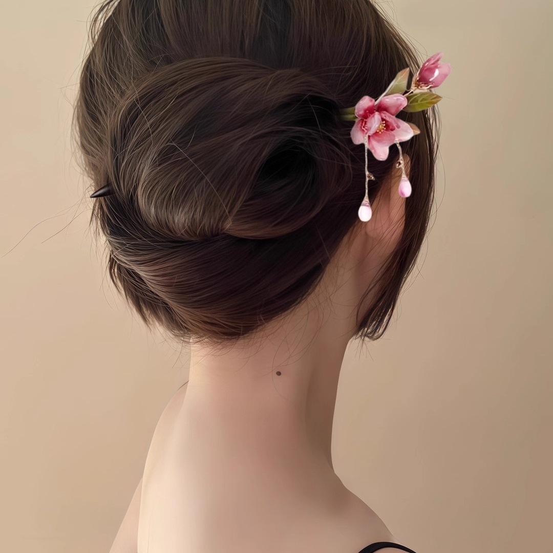 かんざし 和風 花柄 お花 蓮の花 一本差し 髪飾り まとめ髪 和装 普段使い 