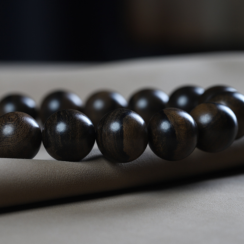 数珠 男性用 19玉 沈香（じんこう）正絹房 マイ数珠 木製 高級数珠