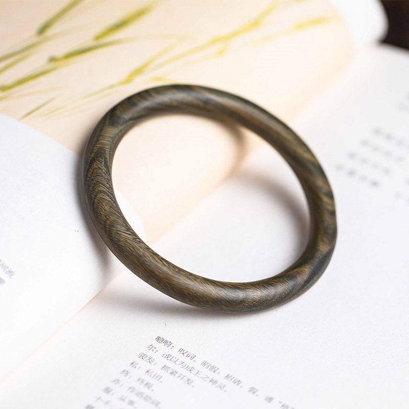 ブレスレット 天然木 腕輪 緑檀（生命樹）ブレス 男性用 女性用 ギフト