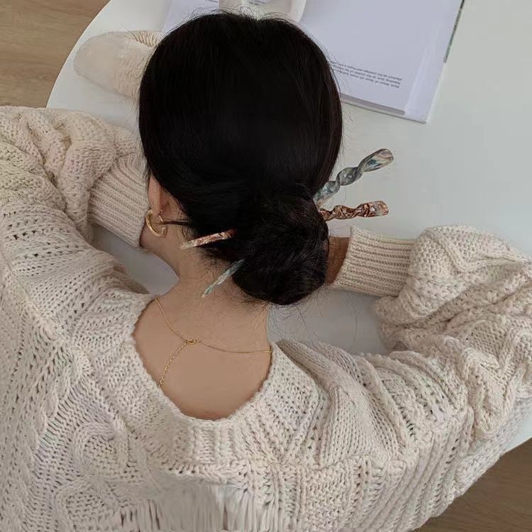 かんざし 簪 アセテート べっ甲風 一本挿し 髪飾り おしゃれ 和装小物 結婚式 成人式 卒業式 普段使い 