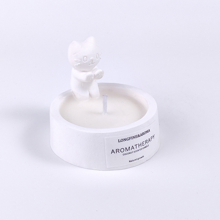 アロマキャンドル 可愛い子猫 キャンドル ルームフレグランス アロマ ギフト 癒し 香り