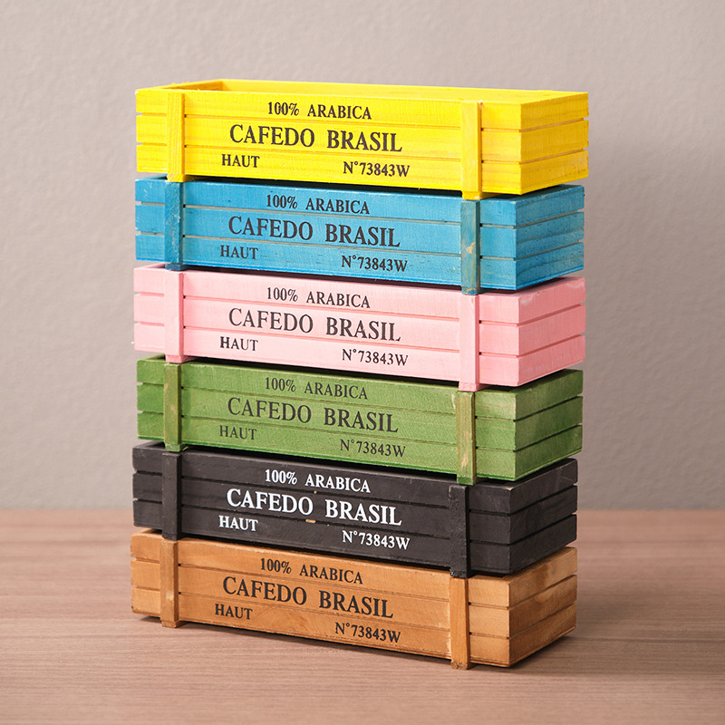 木製スリムプランター  色は7色 木製プランター 植木鉢 鉢 深型 木製 スリム 