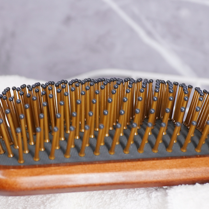 ヘアブラシ レギュラー 櫛 くし ヘアブラシ 桃の木 ヘアーブラシ パドルブラシ ヘア 髪の毛 マッサージブラシ ブロー ギフト プレゼント 携帯用 女性 男性 静電気防止 レディース メンズ 艶髪