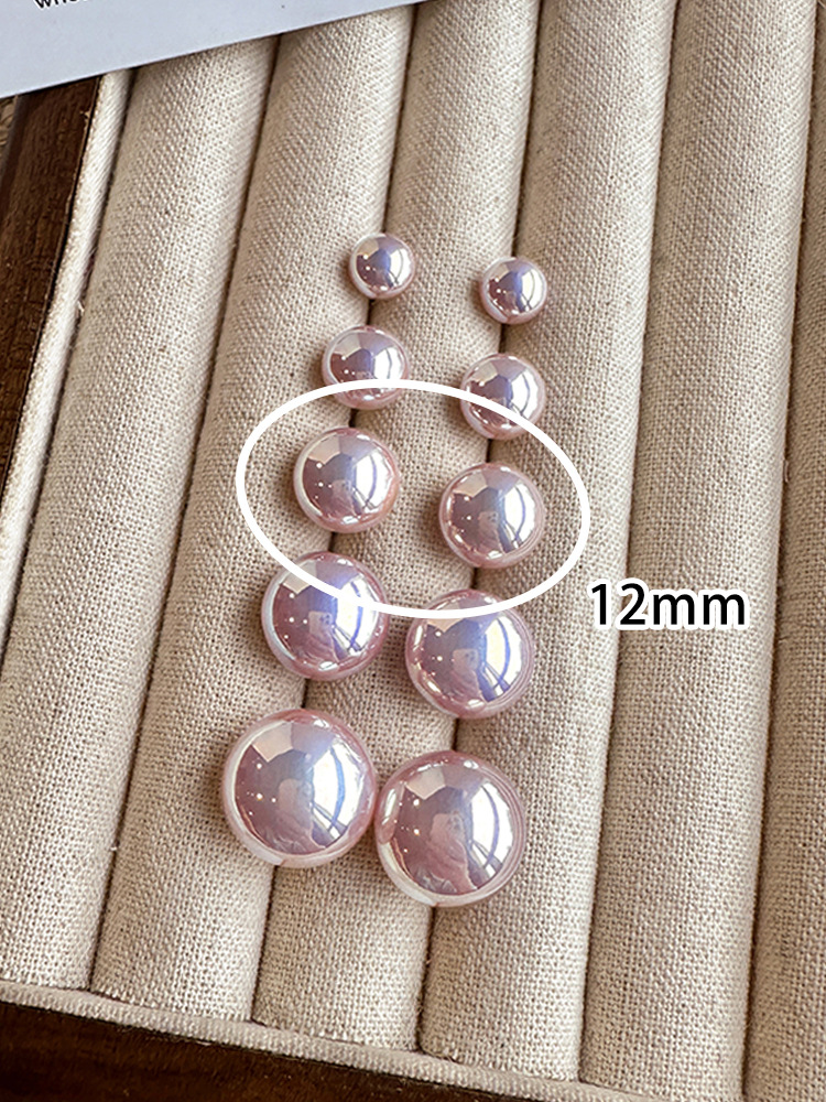 パールピアス 8-16mm 紫 真珠 ピアス 金属アレルギー シルバー 普段使い フォーマル