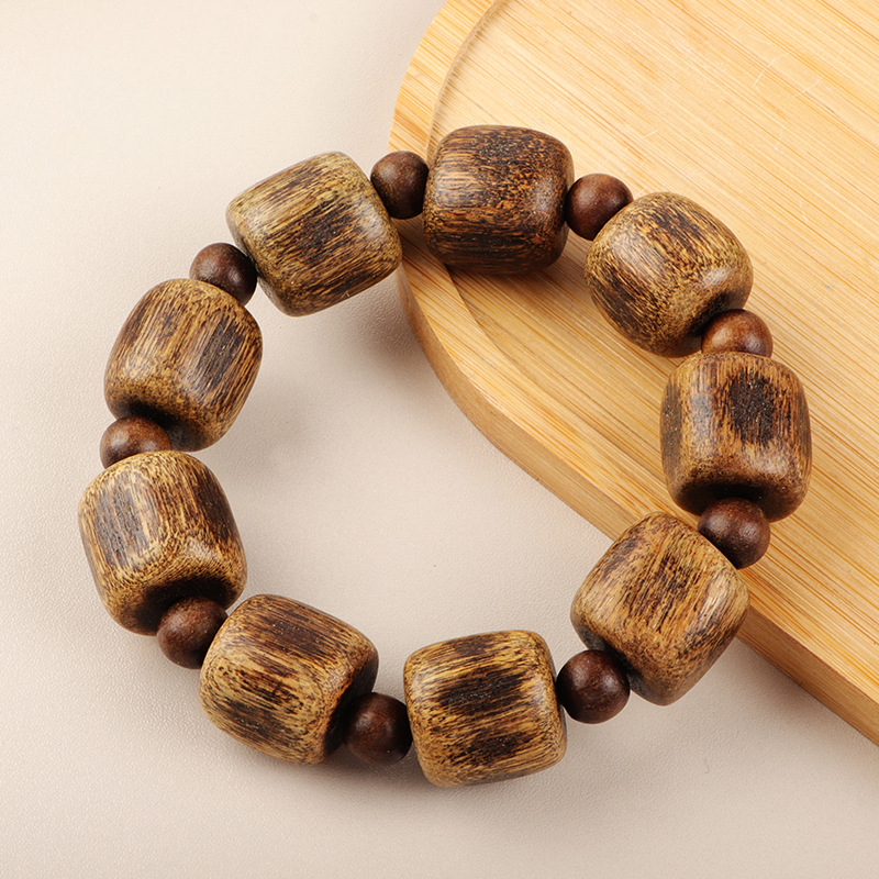 数珠 念珠 ベトナム沈香木  ブレスレット 男女兼用 仏教数珠 18mm お守り 開運
