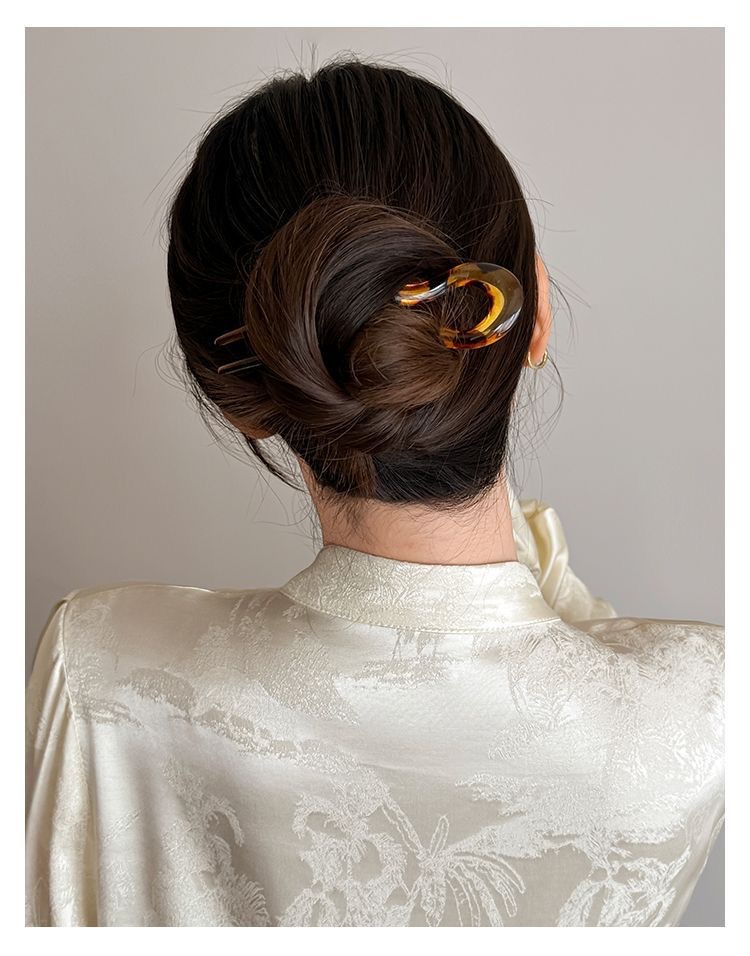 髪飾り成人式  かんざし 簪 U字型  Uピン シンプル レトロ おしゃれ 和服 卒業式 結婚式