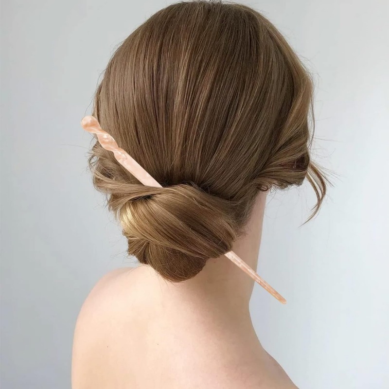 かんざし 簪 アセテート べっ甲風 一本挿し 髪飾り おしゃれ 和装小物 結婚式 成人式 卒業式 普段使い 