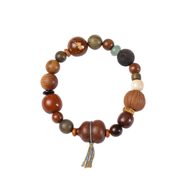 念珠 ブレスレット 男性用 女性用 菩提樹 葫芦 多宝葫芦ブレスレット 18珠 メンズ レディース 誕生日 記念日 プレゼント