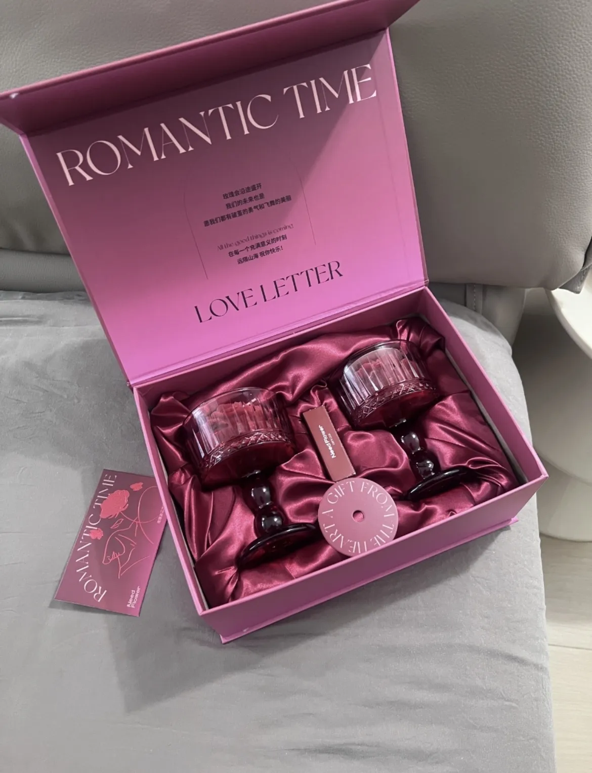 アロマキャンドル ゼント 2個 ローズキャンドル ウェディングギフト 周年お祝い 結婚祝い 誕生日 ソイワックスキャンドル