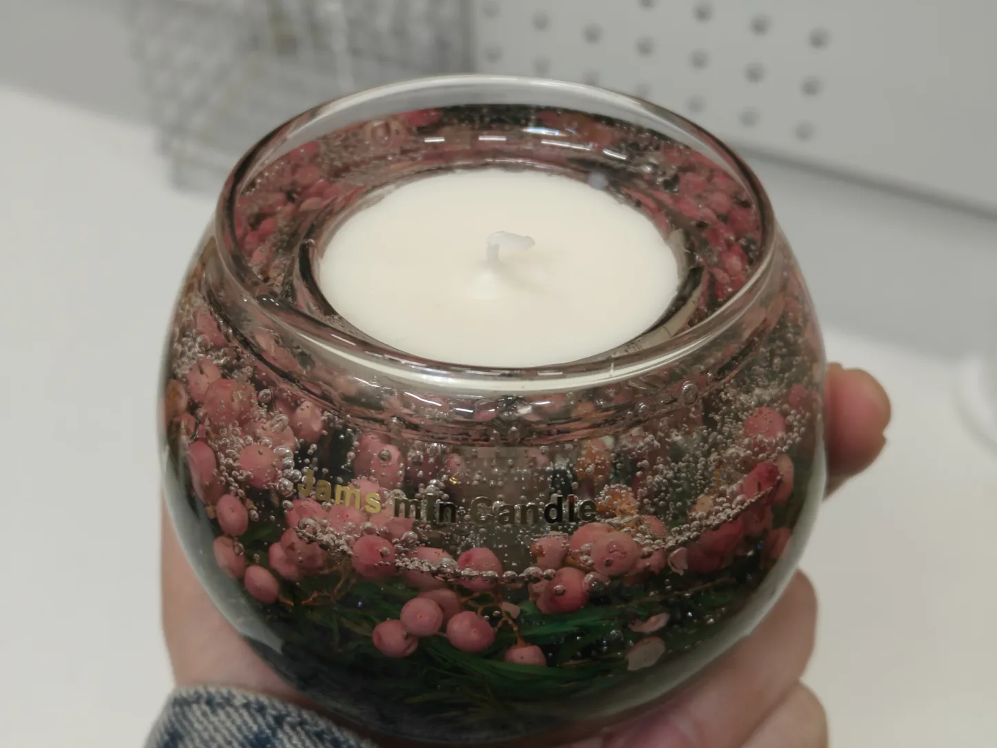 アロマジェルキャンドル ボタニカルキャンドル ローズ ドライフラワー 植物 ボタニカル キャンドル グラス入り プレゼント 癒し 甘い お風呂
