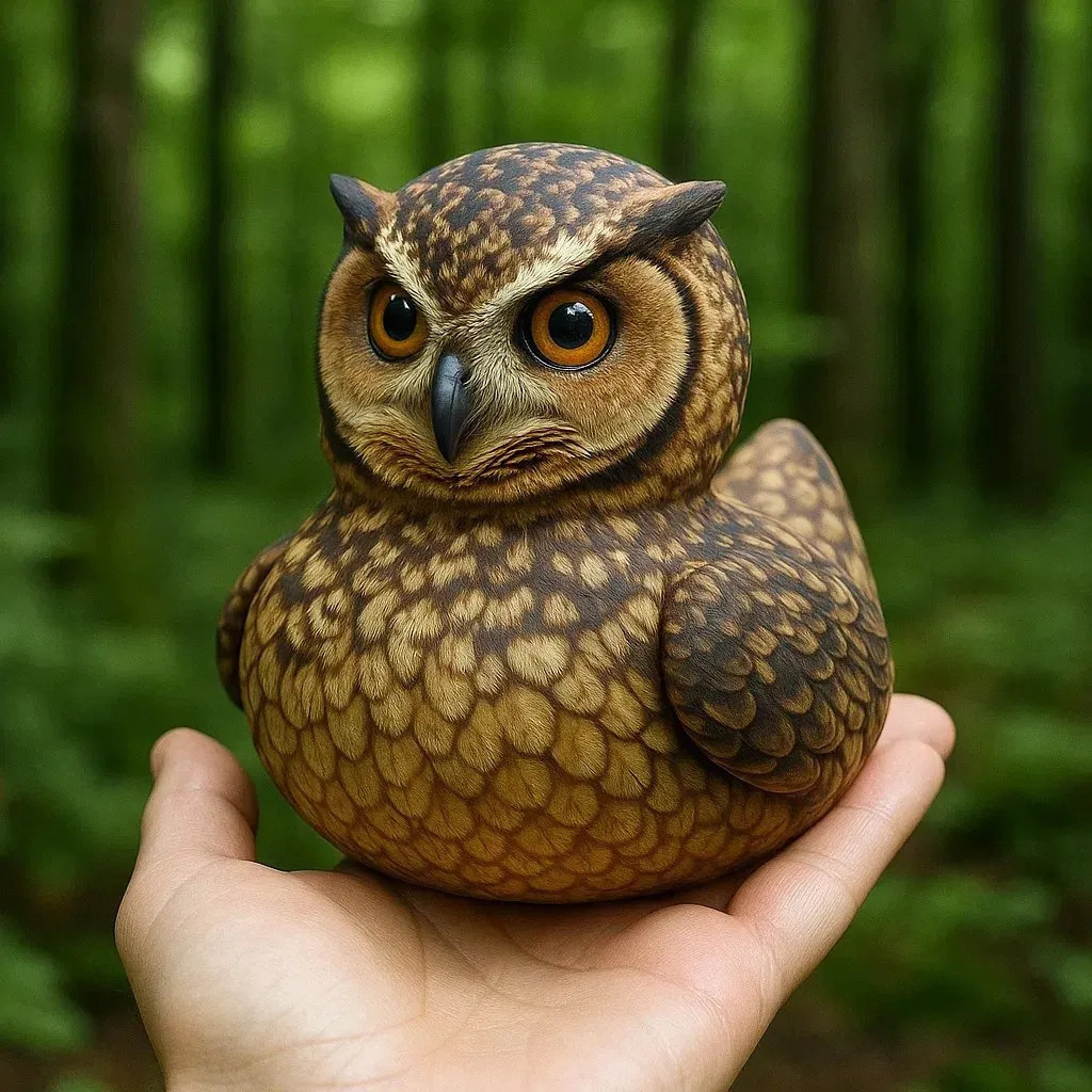 アヒル置物 動物フィギュア フクロウアヒル ハクトウアヒル アライグマアヒル ワニアヒル レジン インテリア