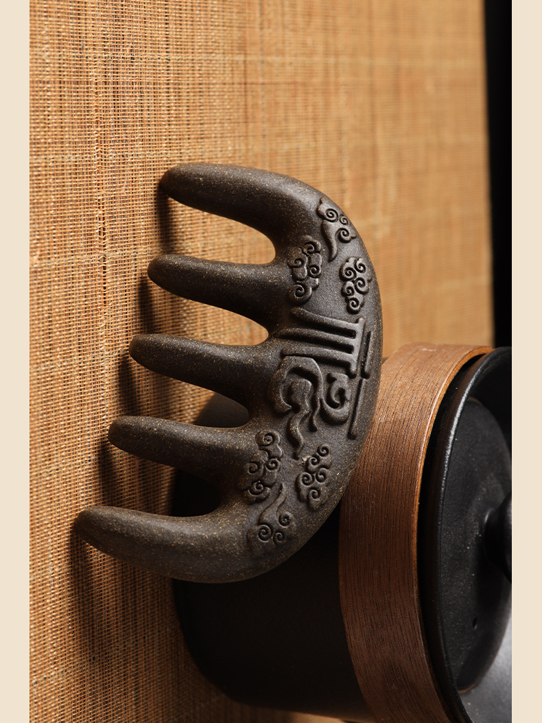 マッサージ櫛 コーム 天然 ツルドクダミ製  何首烏 頭皮ケア 