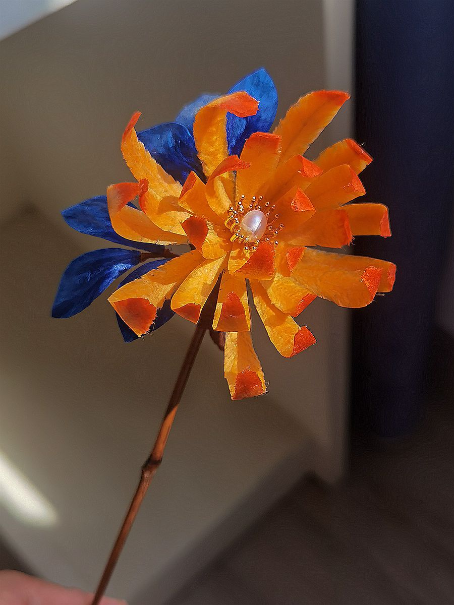 かんざし 天然竹 簪 絨花 梅 蘭 竹 菊 和風 ヘアアクセサリー 成人式 七五三 卒業式 入学式 