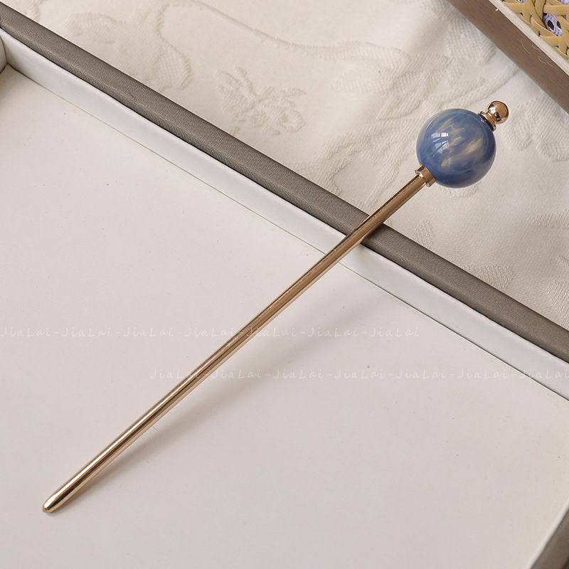 シンプル かんざし 簪 ヘアスティック 飴玉  一本挿し レディース 着物 髪飾り 普段使い 留袖 花火大会 大人 成人式 七五三